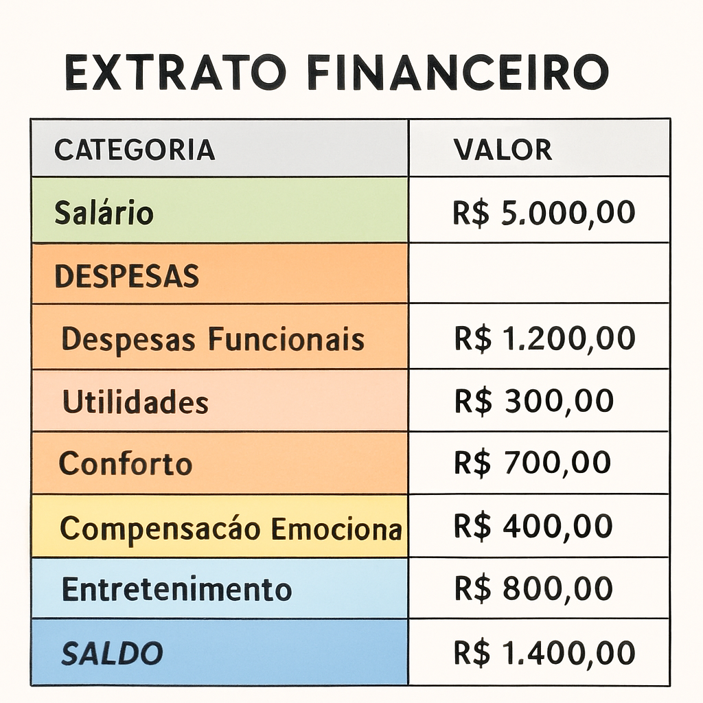 Classificar gastos pelo papel que exercem na sua vida — e não apenas pelo valor — ajuda a enxergar onde está o verdadeiro desequilíbrio.